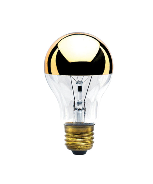 Bulbrite 712416 | 60 Watt Dimmable Incandescent Half Gold A19 Bulb