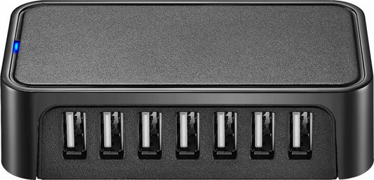 Best Buy Essentials - 7-Port USB 2.0 Hub - Black