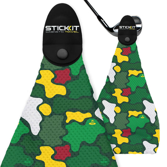 Stickit Magnetic Golf Towel Black