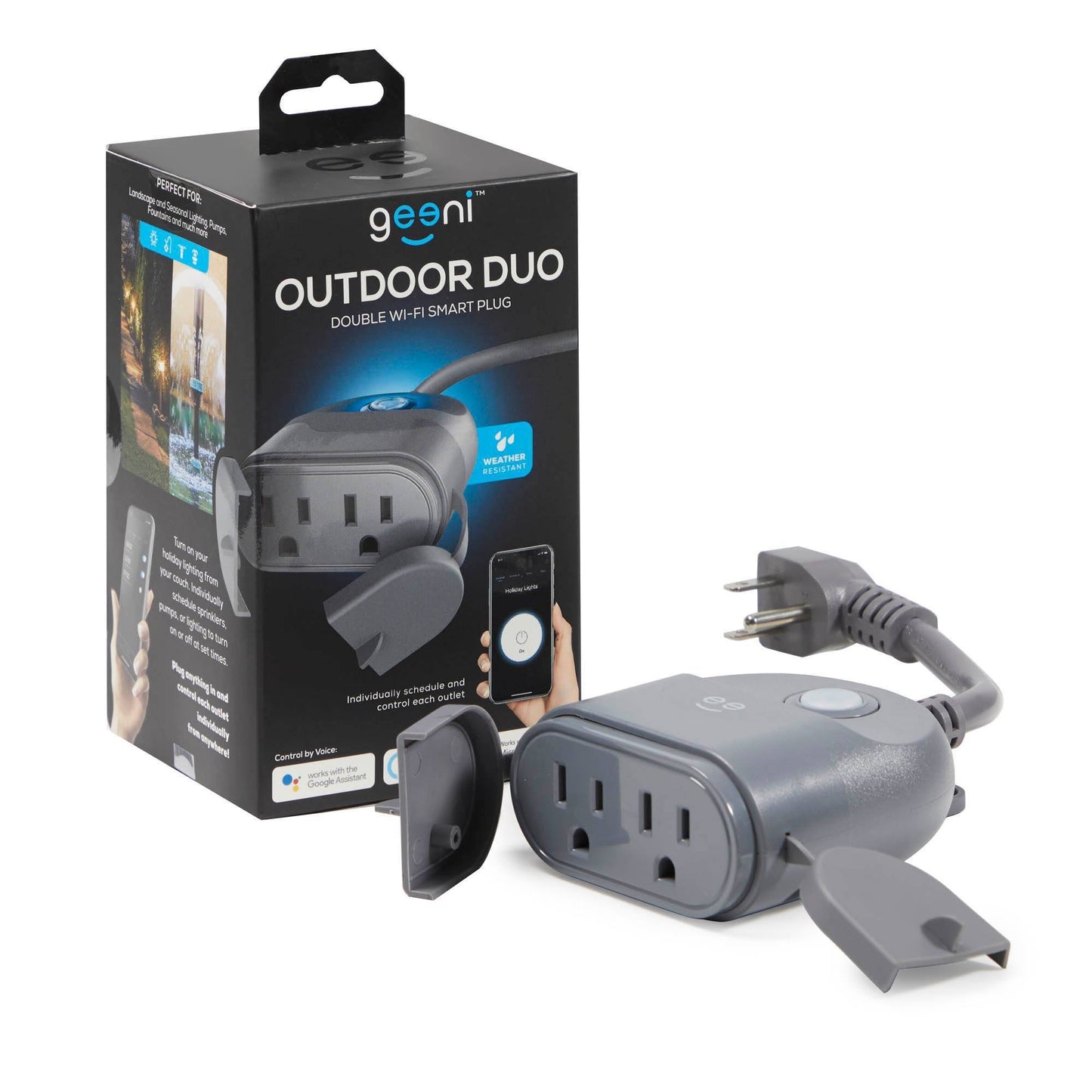 Geeni Outdoor Duo Double Wi-Fi Smart Plug