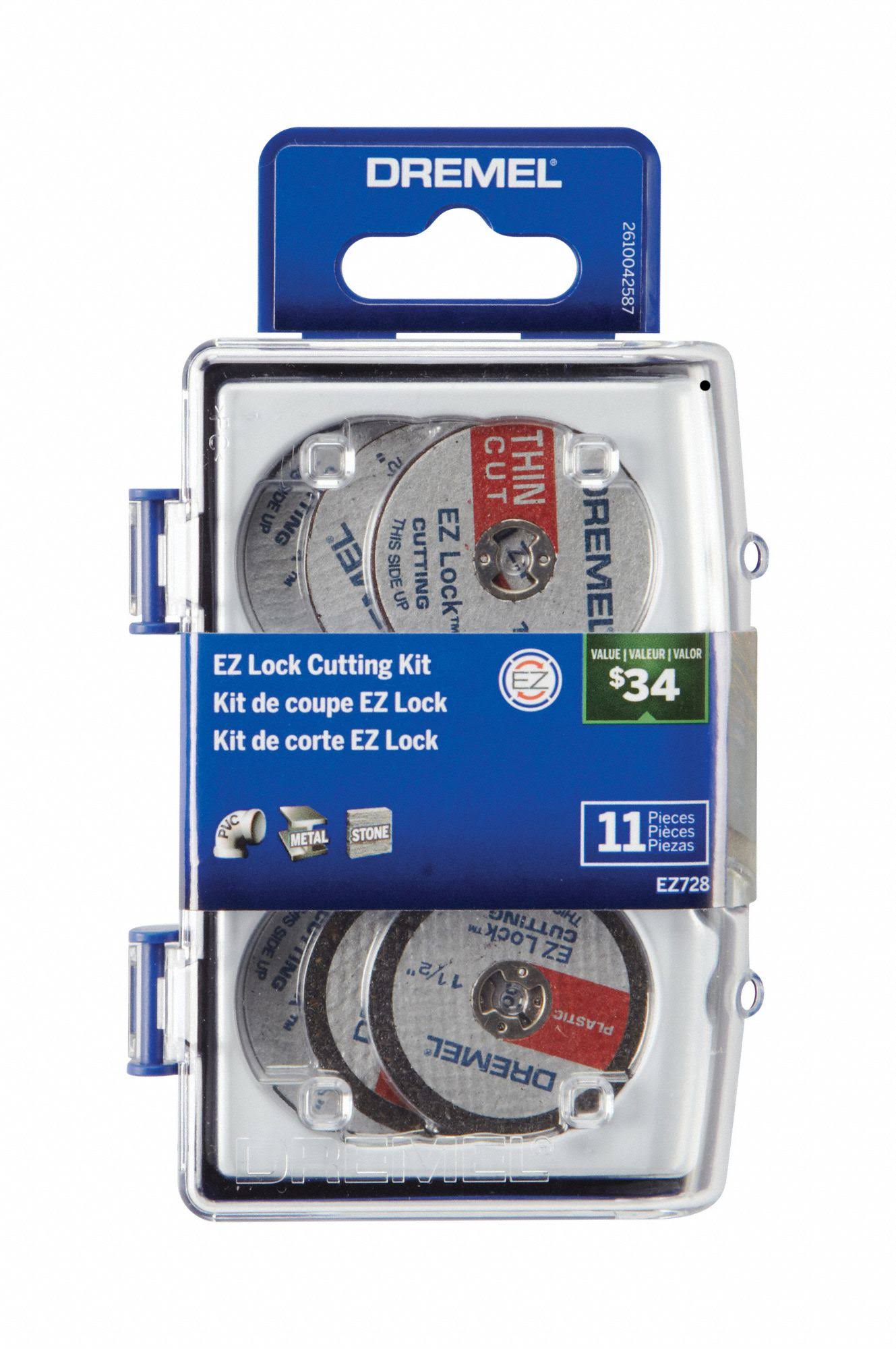 Dremel EZ728-01 EZ Lock Cutting Rotary Accessory Kit, 11-Piece