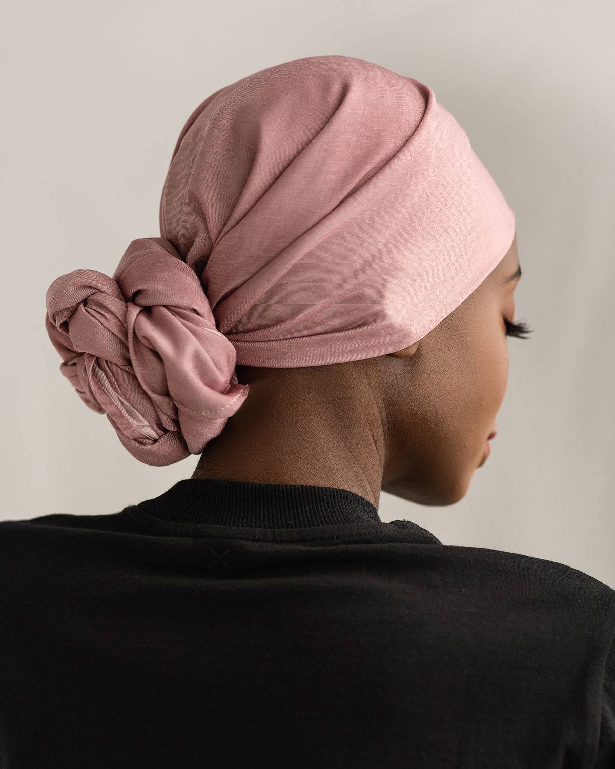 Tencel Head Wrap In Rose For Natural Hair