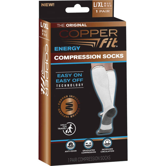 Copper Fit Compression Socks, The Original, L/XL