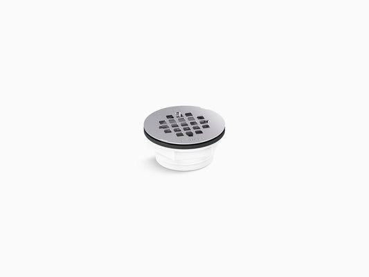 Kohler K-22676 Round PVC Shower Receptor Drain - Polished Stainless