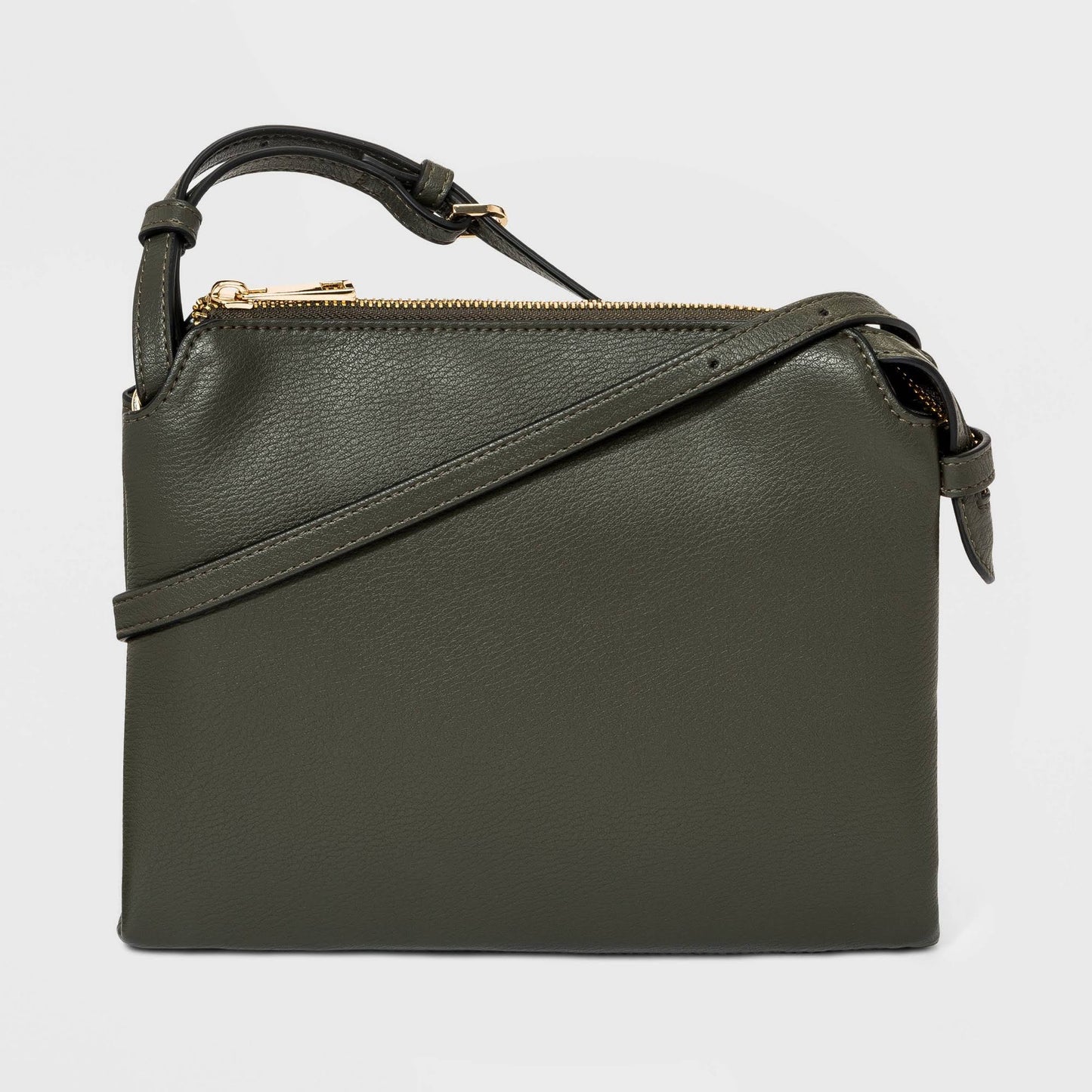 Double Gusset Crossbody Bag - A New Day Dark Green