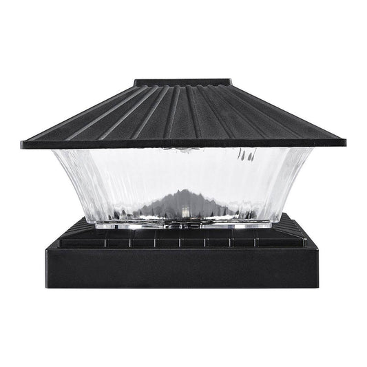 One Stop Gardens 9 Lumen Solar LED Black Finish Post Cap Light