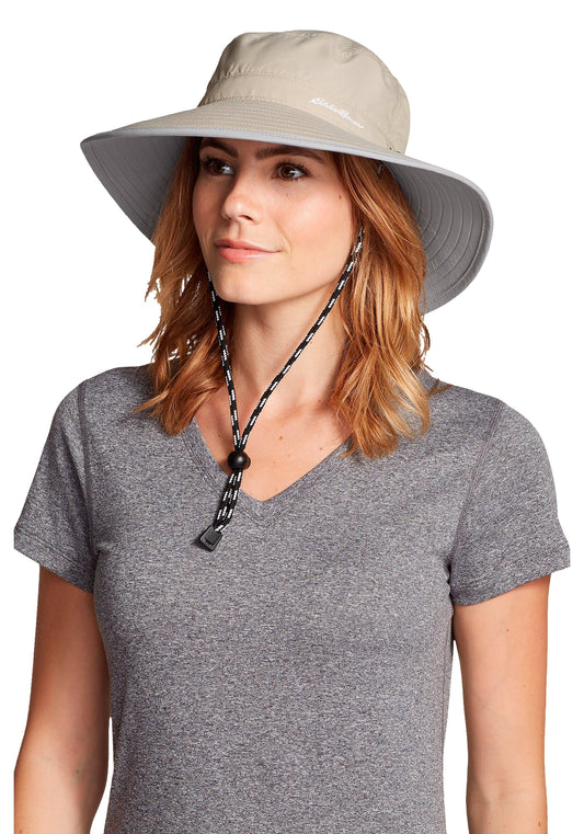 Eddie Bauer Womens Exploration UPF Wide Brim Hat - Putty - Size L/XL