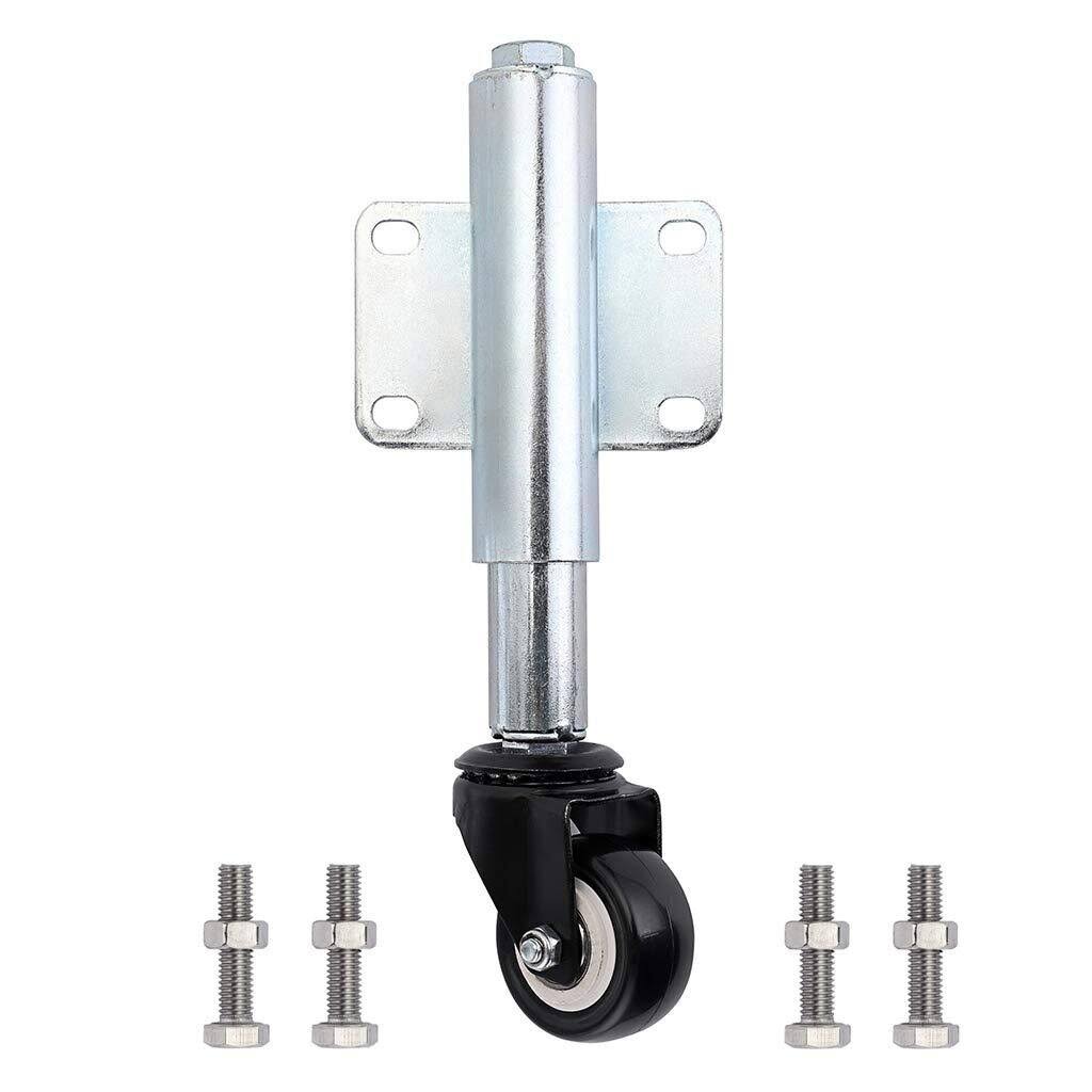 Skelang Spring Loaded Gate Castor Retractable 6.5cm Swivel Gate Caster Wheel for Garden Wooden Gate