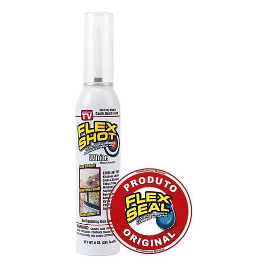 Flex Shot 8 oz. Adhesive Rubber Sealant, Almond