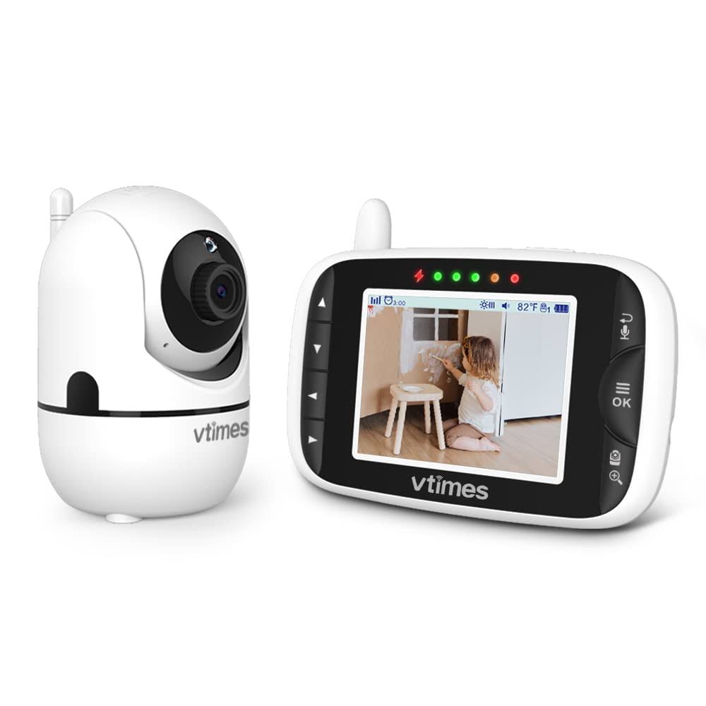 VTimes Video Baby Monitor with camera and Audio 32 color LcD Scree