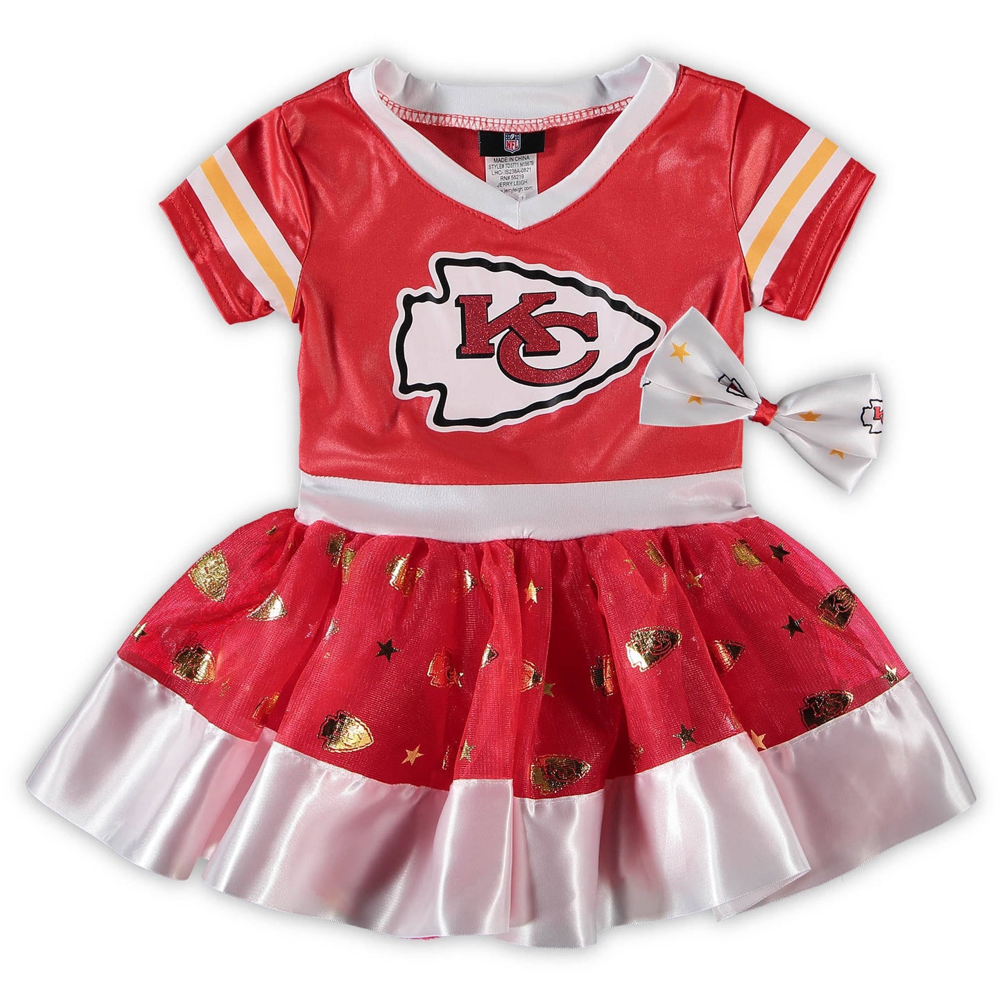 Jerry Leigh Girls Youth Red Kansas City Chiefs Tutu Tailgate Game Day V-Neck Costume at Nordstrom