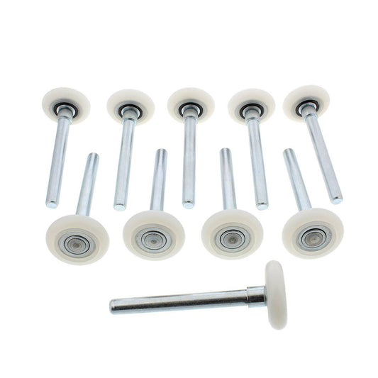 ABN Garage Door Rollers Nylon Garage Door Wheels Replacement White 10-Pack