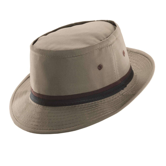 Dorfman Pacific - Roll Up Bucket Hat - Tan - Small