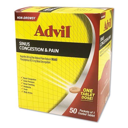 Advil Sinus Congestion & Pain Relief, 50-box