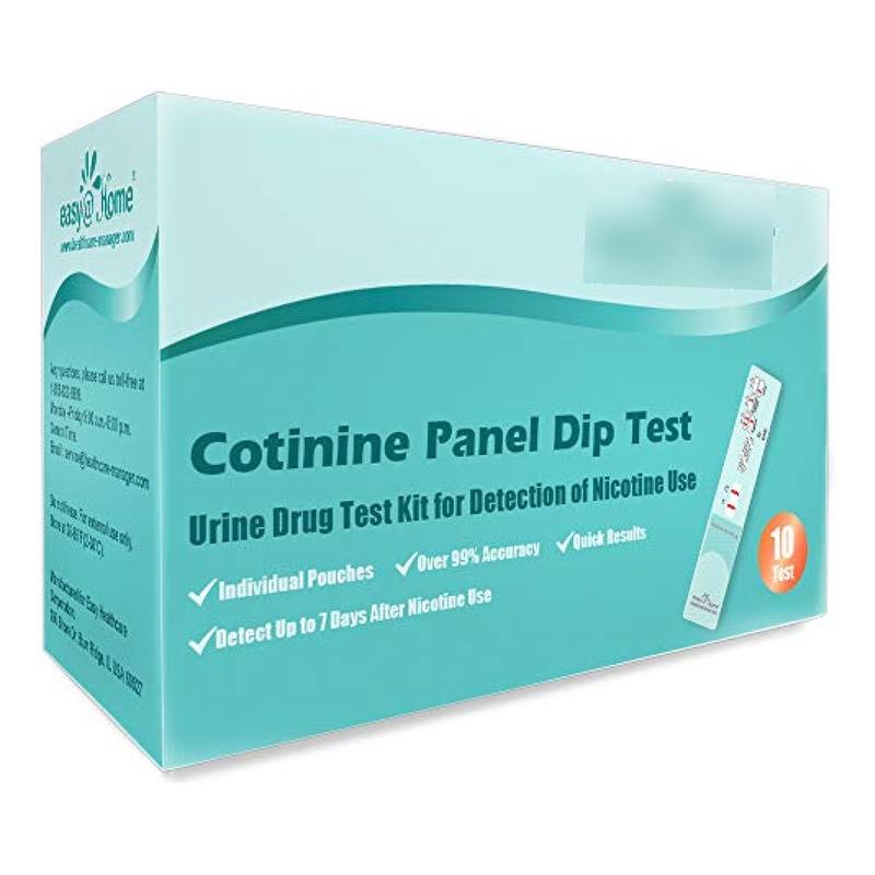 Easy@home 10 Pack Nicotine Cotinine Urine Panel Dip Test Strips Kit 200 ng/mL #ecot-114