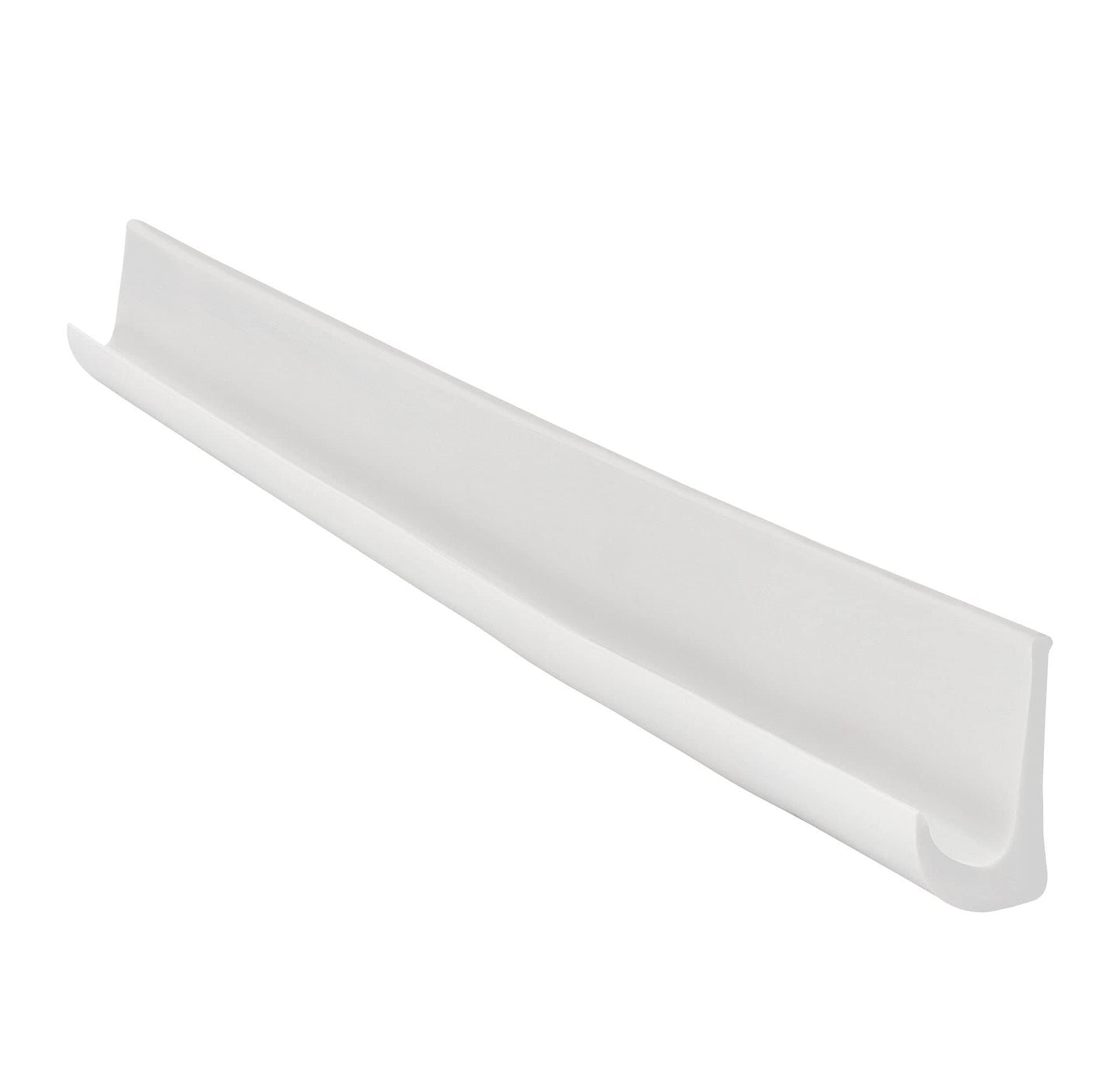 RecPro RV PVC Plastic Rain Gutter | Adhesive Backing Included | Flexible Drip Rail Molding (10, White)