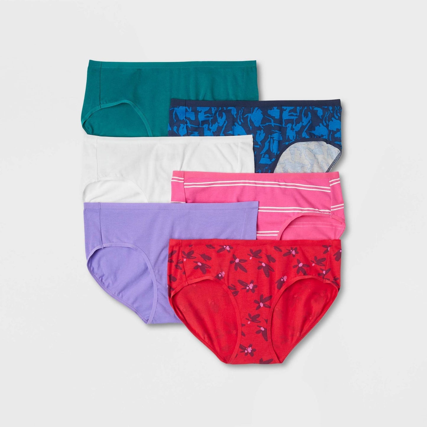 Womens 6pk Hipster Underwear - Auden Print Mix XXL