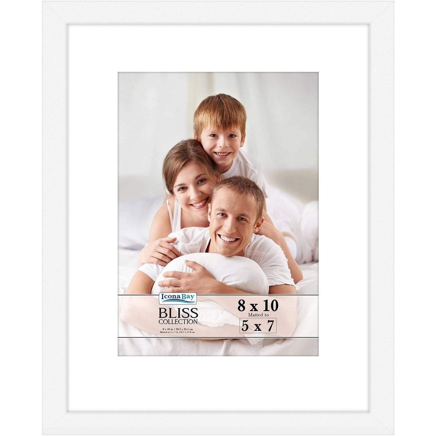 Icona Bay 8x10 Red Picture Frames w/ 5x7 Mat, 5 pk, Bliss Tabletop Frames, Size: 8x10 Mat to 5x7