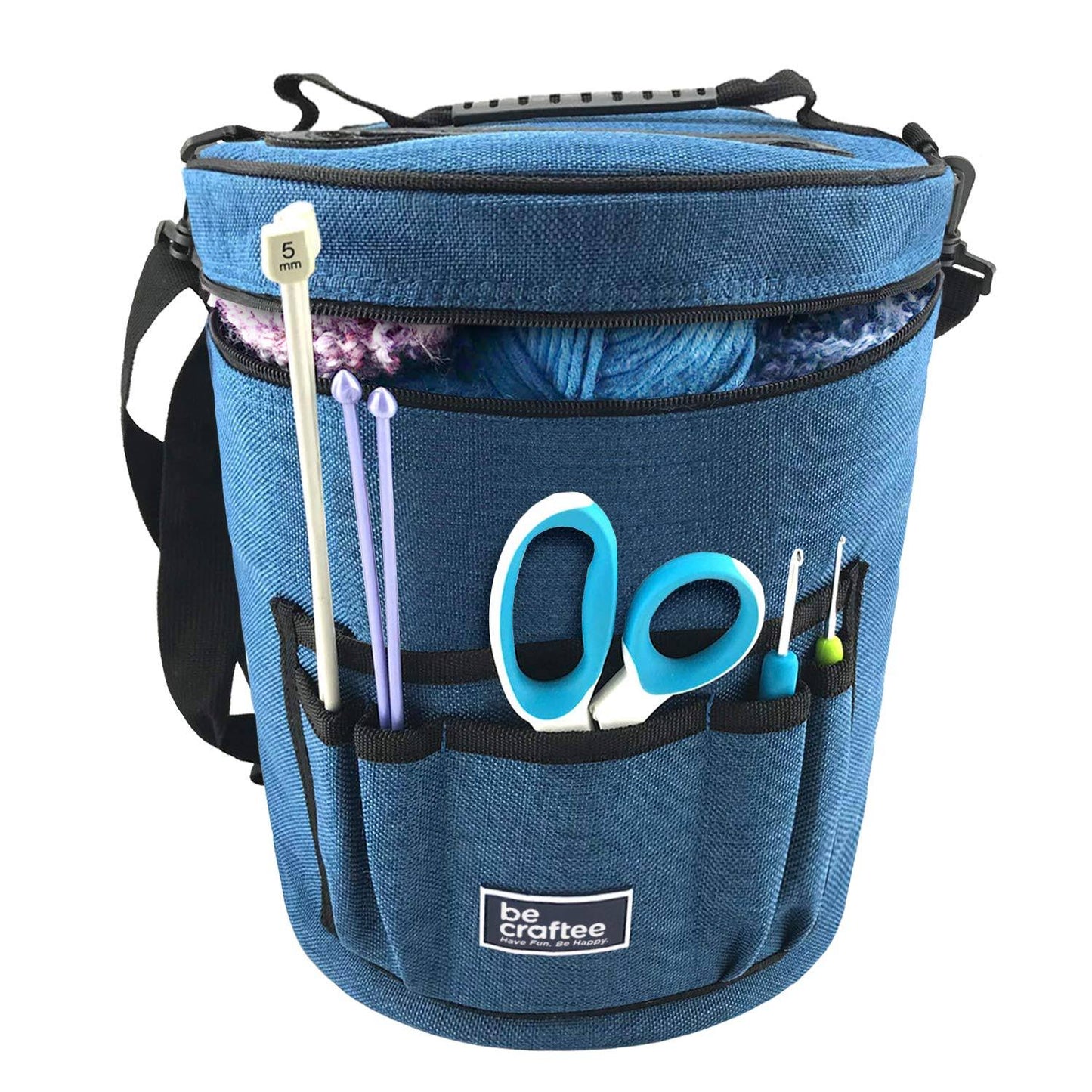 Best Knitting Bag for Yarn Storage. Portable Light and Easy to Carry-