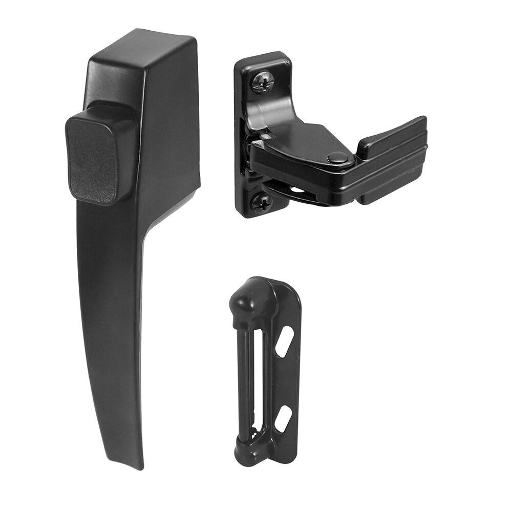 Prime-Line MP5007 Push Button Screen/Storm Door Latch Black, 1 Set