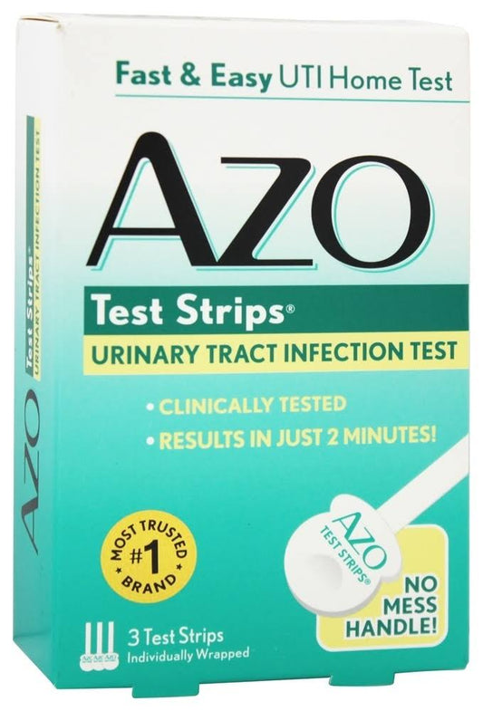 Azo Urinary Tract Infection (UTI) Test Strips | Accurate Results in 2 Minutes | Clinically Tested | Easy to Read Results | Clean Grip Handle | #1