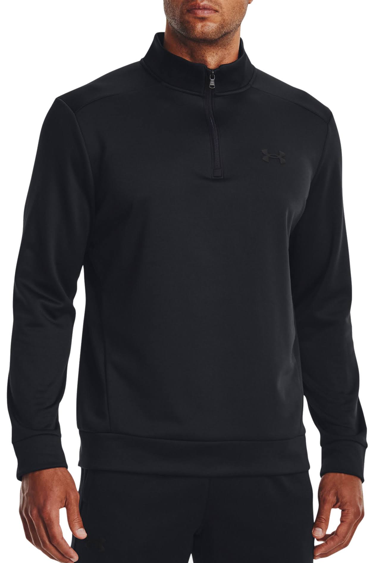 Under Armour Mens Armour Fleece 1/4-Zip, Black