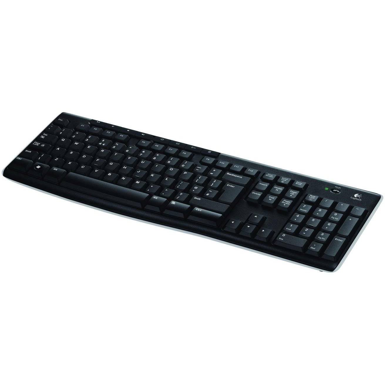 Logitech K270 Wireless Keyboard Black Spanish QWERTY