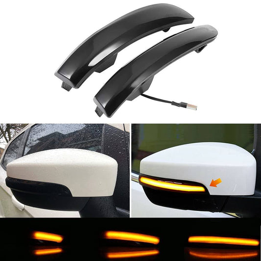 Jinfili Sequential Dynamic LED Turn Signal Light Side Mirror Marker Lamp Accessories Compatible with Ford Escape EcoSport 2013-2018,2012-2018 Focus