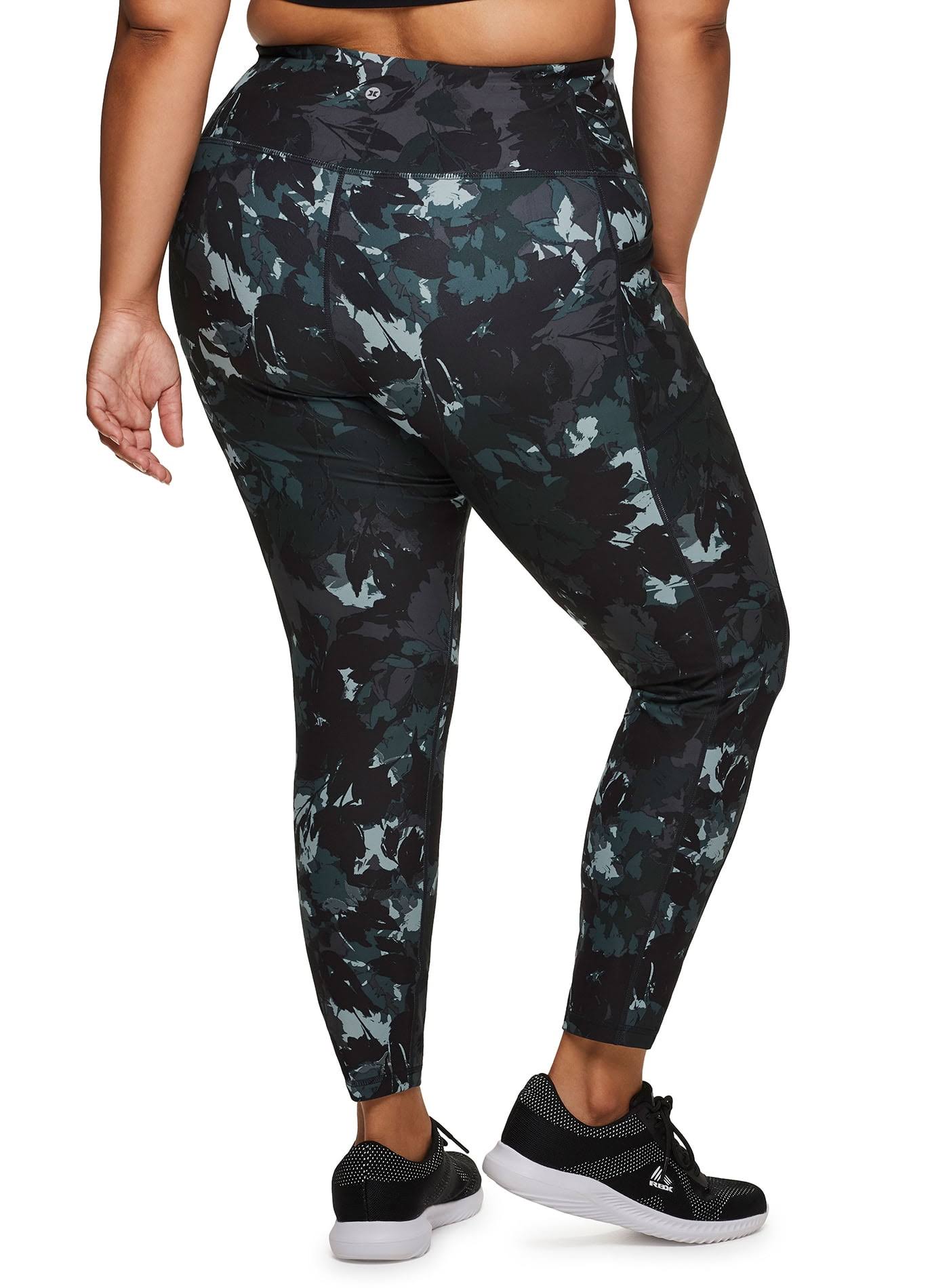 Rbx Active Womens Super Soft Camo Legging Black | Size Medium