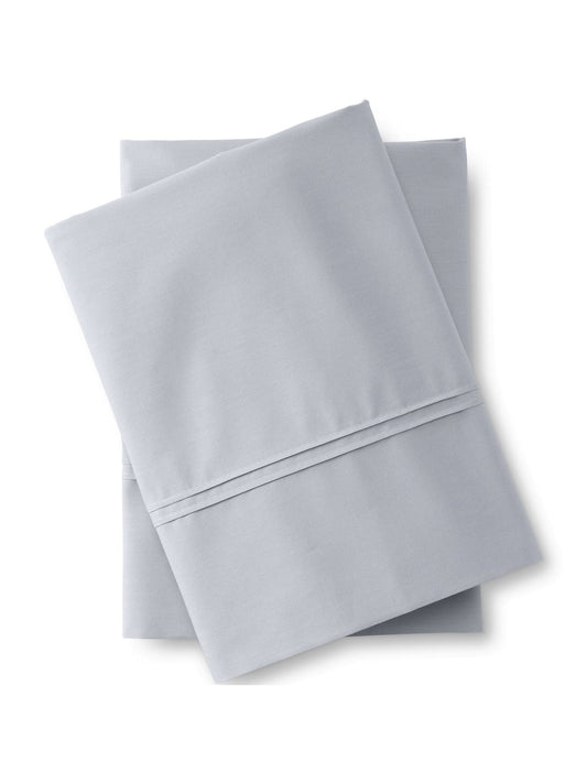 Lands End 200 Thread Count Cotton Crisp and Cool Percale Pintuck Bed Sheet Set, Size: XL Twin No Sz, White