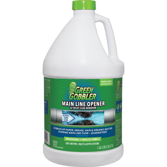 Green Gobbler Main Line Opener & Toilet Clog Remover - 1 gl (3.78 lt)