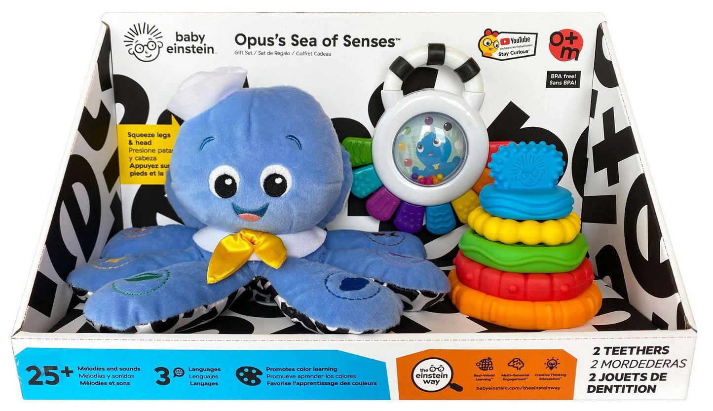 Baby Einstein Opus Sea of Senses Infant Toys Gift Set, 3 Pieces