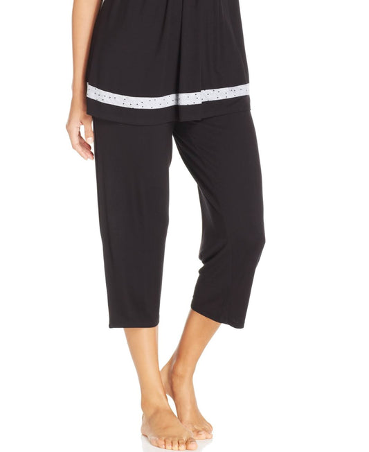 Ellen Tracy Womens Cropped Pajama Pant