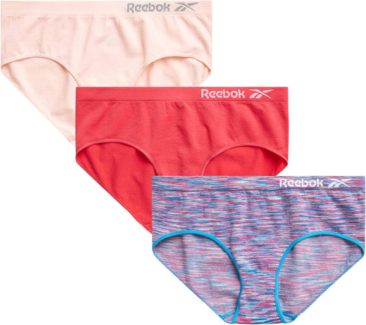 Reebok Girls Underwear - Seamless Hipster Briefs (5 Pack)