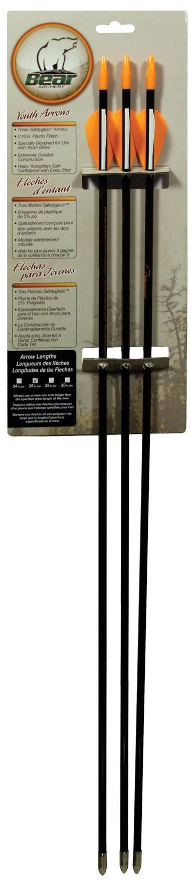 Bear Archery Youth Safetyglass Arrows 26