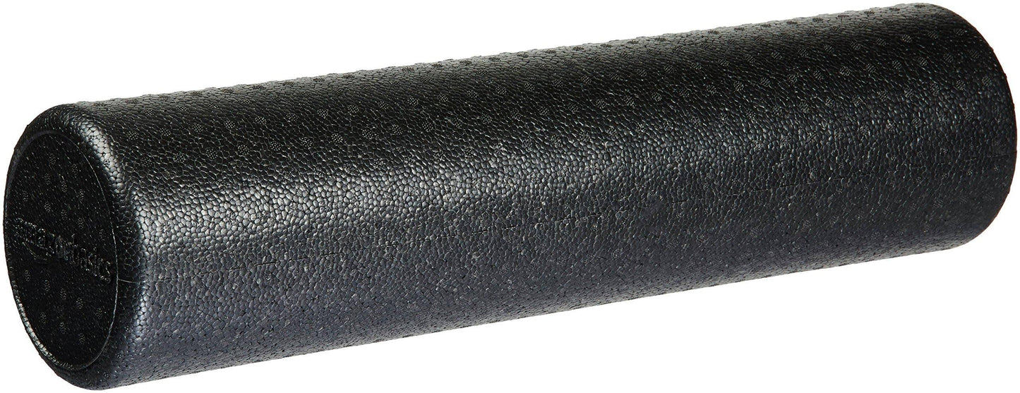 Basics High-Density Round Foam Roller, 24 Inches, Black