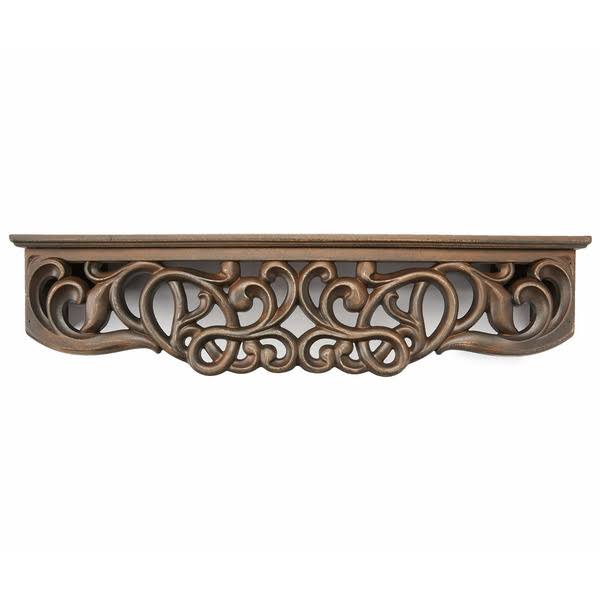 Broyhill - Brown Baroque Carved Wall Shelf