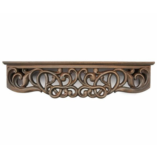 Broyhill - Brown Baroque Carved Wall Shelf