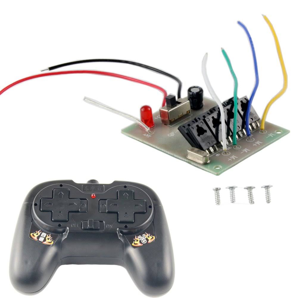 Delinx 4 Channel 2.4ghz Wireless RC Remote Receiver Controller for DIY Boat Car Ship Toy Robot Modle