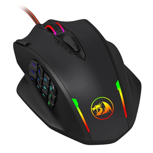 Redragon m908 Impact Wired Laser Gaming Mouse with RGB Lighting