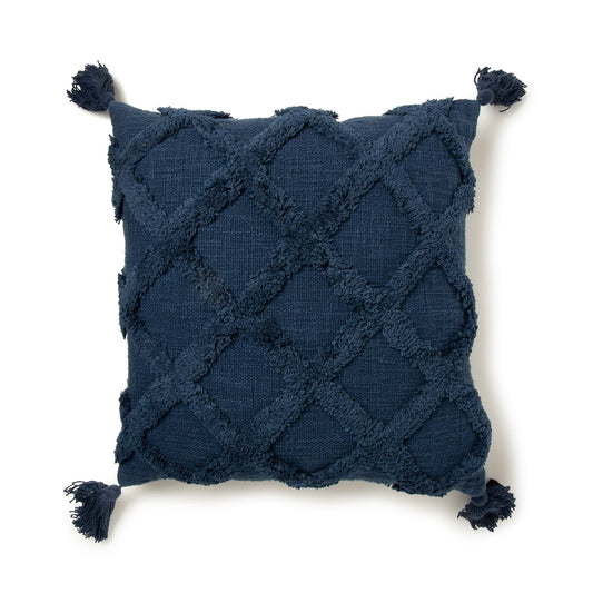 Tufted Trellis Decorative Square Throw Pillow, 20 x 20