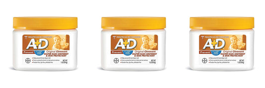 A+D Original Diaper Rash Ointment, Skin Protectant with Lanolin and Petrolatum, Seals Out Wetness, Helps Prevent Baby Diaper Rash, 1 Pound JAR.