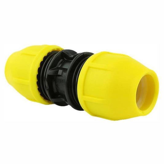 Home-Flex 2 in. IPS Dr 11 Underground Yellow Poly GAS Pipe Coupler