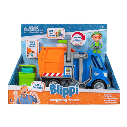 Blippi Recycling Truck - Educational Toys by Jazwares for Kids Ages 3+