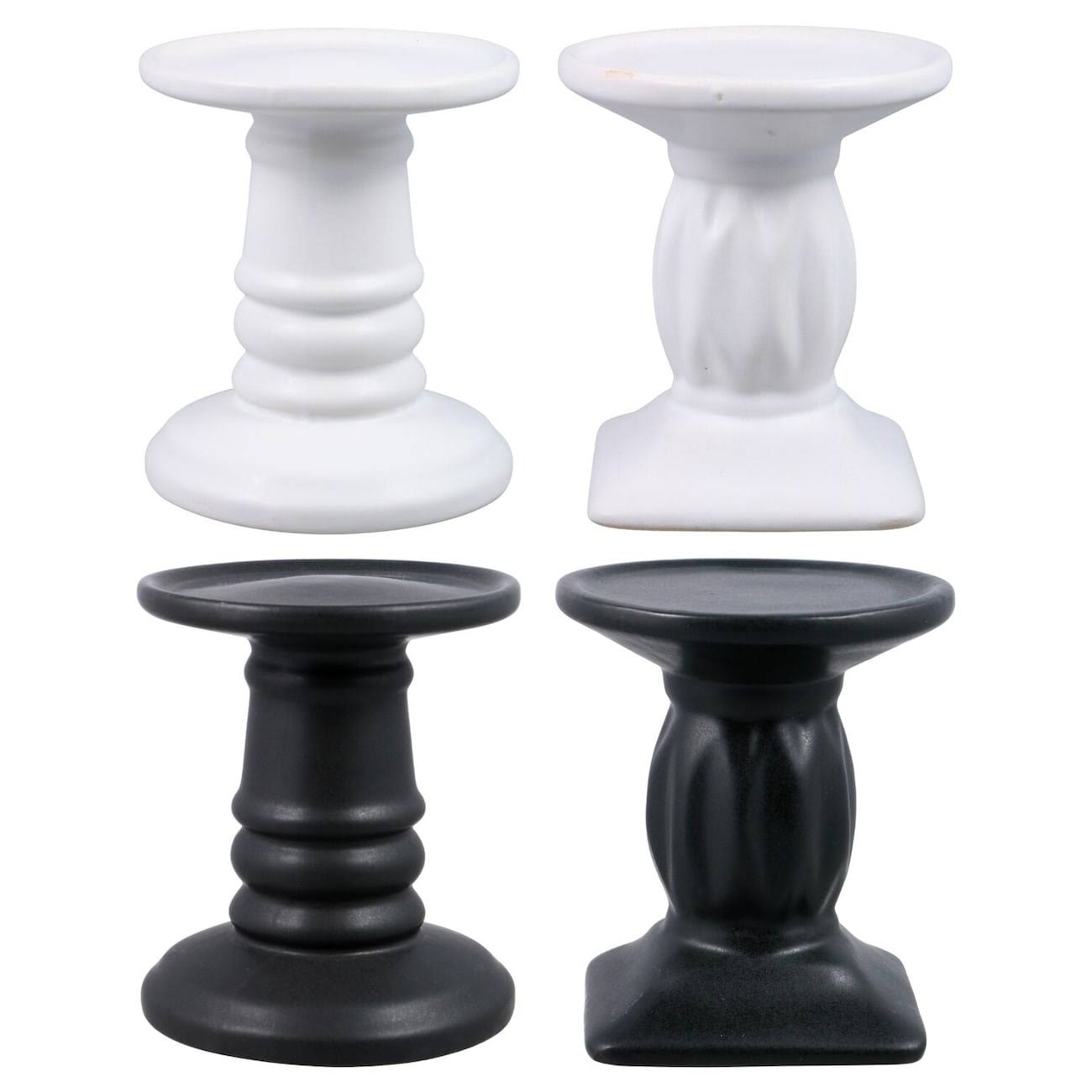 Dollar Tree 24 Stoneware Pillar Candle Pedestals