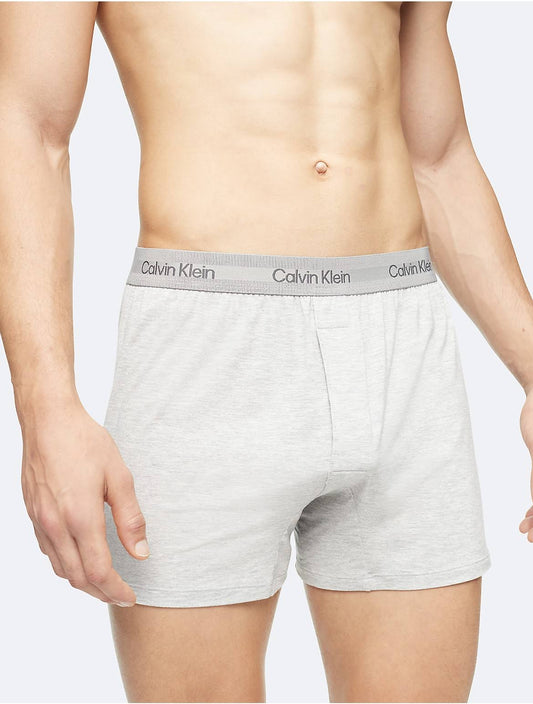 Calvin Klein Mens Ultra-Soft Modern Boxer - Grey - L