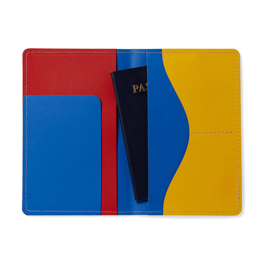 Moma Design Store Primary Passport Case in Blue/Red at Nordstrom