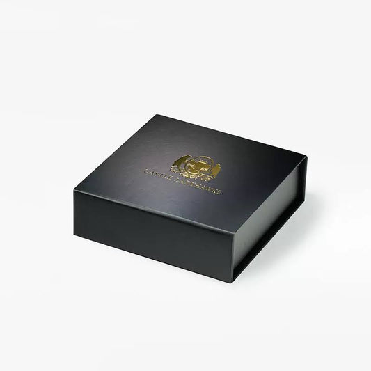 Small Black Foil Stamping Custom Logo Magnetic Gift Box