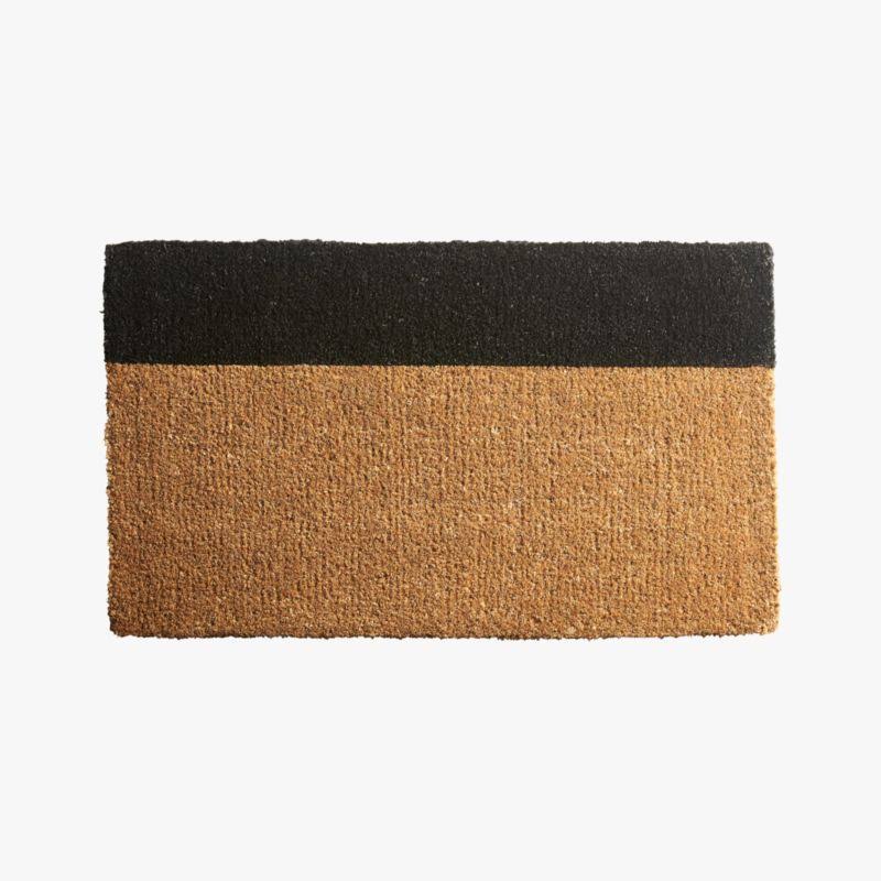 Ryder Jute Stripe Coir Doormat - CB2