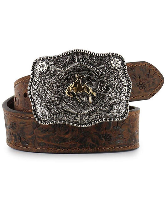 Cody James Kids Floral Tooled Belt